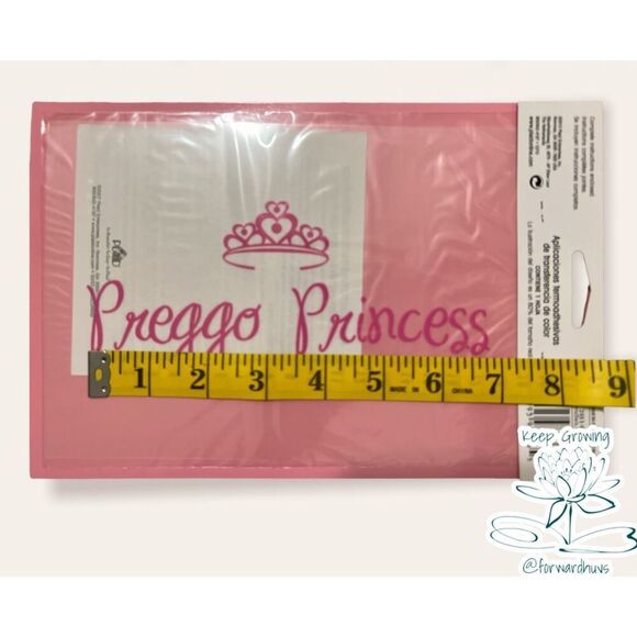 “Preggo Princess” Iron On Transfer For Your Baby Bump - Picture 4 of 6